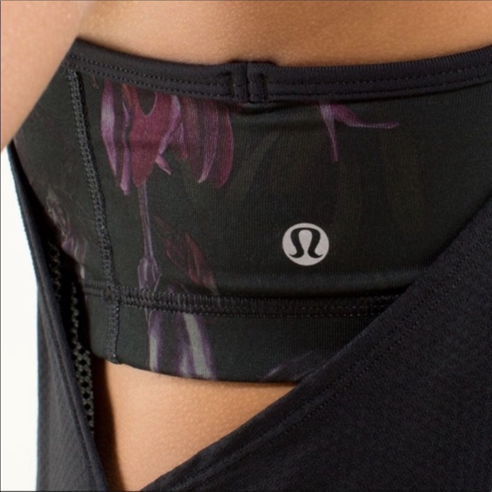 Lululemon No Limits Tank Black Midnight Iris. View 3